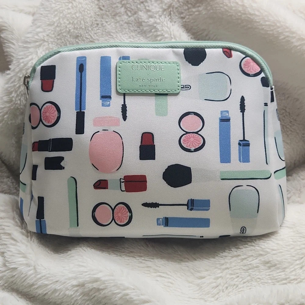 Clinique x Kate Spade Cosmetic Bag Set NWOT